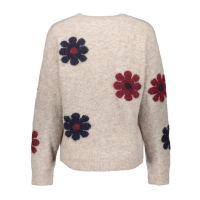 Geisha Pullover Flowers Sand Navy