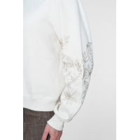 Geisha Sweater Flowers Light Sand