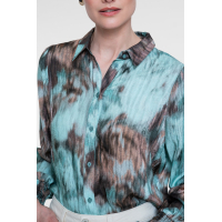 Geisha Blouse Aquarel Camel Mint