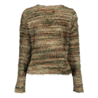 Geisha Vest Hairy Striped Brown