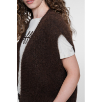 Geisha Gilet Vest Dark Brown