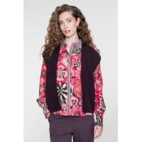 Geisha Gilet Vest Burgundy