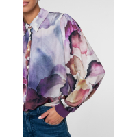 Geisha Blouse Ecru Purple