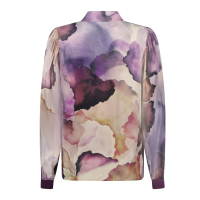 Geisha Blouse Ecru Purple
