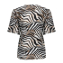 Geisha Top Zebra Off White Black