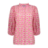 Geisha Blouse Off White Fuchsia