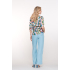 Geisha Blouse Spring Ecru Lilac Blue