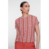 Geisha Top Chevron Lila Orange