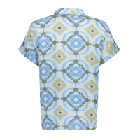 Geisha Blouse Dye Sparkle Blue Olive