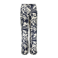 Geisha Broek Flower Navy Off White