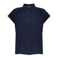 Geisha Blouse Crinkle Navy