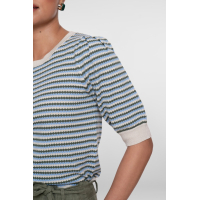 Geisha Pullover Stripe Kit Olive Blue