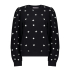 Geisha Sweater Flower Black Off White