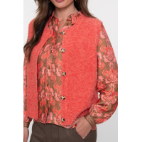 Geisha Gilet Vestje Boucle Salmon