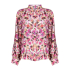 Geisha Blouse Aninal Pink Off White