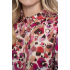 Geisha Blouse Aninal Pink Off White