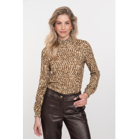 Geisha Top Green Beige