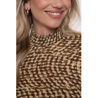 Geisha Top Green Beige