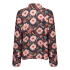 Geisha Blouse Flowers Blue Pink