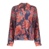 Geisha Top Blue Red