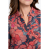Geisha Top Blue Red