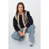 Geisha Sweater Big Flowers Navy
