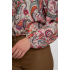 Geisha Blouse Flowers Beige Soft Pink