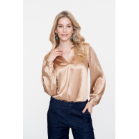 Geisha Blouse Satin Sand