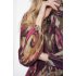 Geisha Blouse Ikat Camel Pink
