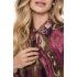 Geisha Blouse Ikat Camel Pink