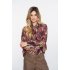 Geisha Blouse Ikat Camel Pink