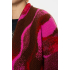 Geisha Poncho Brown Red