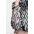 Geisha Blouse Zig Zag Silver Grey