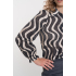 Geisha Blouse Wave Black Gold