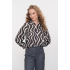 Geisha Blouse Wave Black Gold