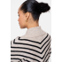 Geisha Vest Stripe Black Sand