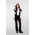 Geisha Gilet Vestje Flowers Black Off White
