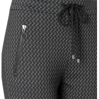 MAC Broek Easy Smart Metal Grey Print