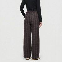 MAC Broek Chiara Checked Truffle Brown