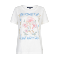 Red Button T-Shirt Temmy Off White Rosewood