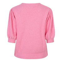 Red Button Trui Top Sweet Popcorn Pink