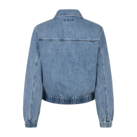 Red Button Denim Jacket Juno Light Stone