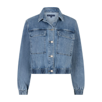 Red Button Denim Jacket Juno Light Stone