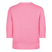 Red Button Vest Popcorn Pink