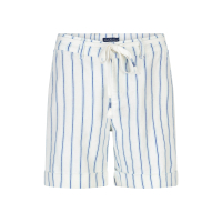 Red Button Shorts Camille Stripe Cobalt