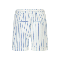 Red Button Shorts Camille Stripe Cobalt