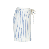 Red Button Shorts Camille Stripe Cobalt