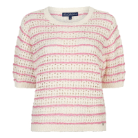 Red Button Top Jolene Stripe Pink