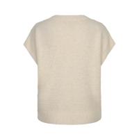 Red Button Spencer Fuzzy Cream