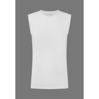 Slater T-Shirt Sleeveless O-neck White